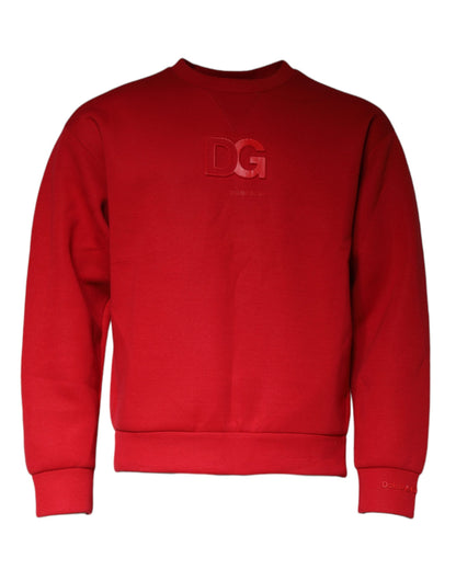 Бавовняний світшот з логотипом Dolce &amp; Gabbana Maroon DG