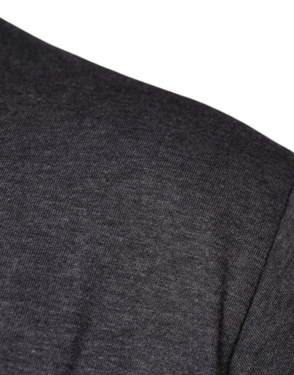 Бавовняна футболка з круглим вирізом Dolce &amp; Gabbana Grey з логотипом