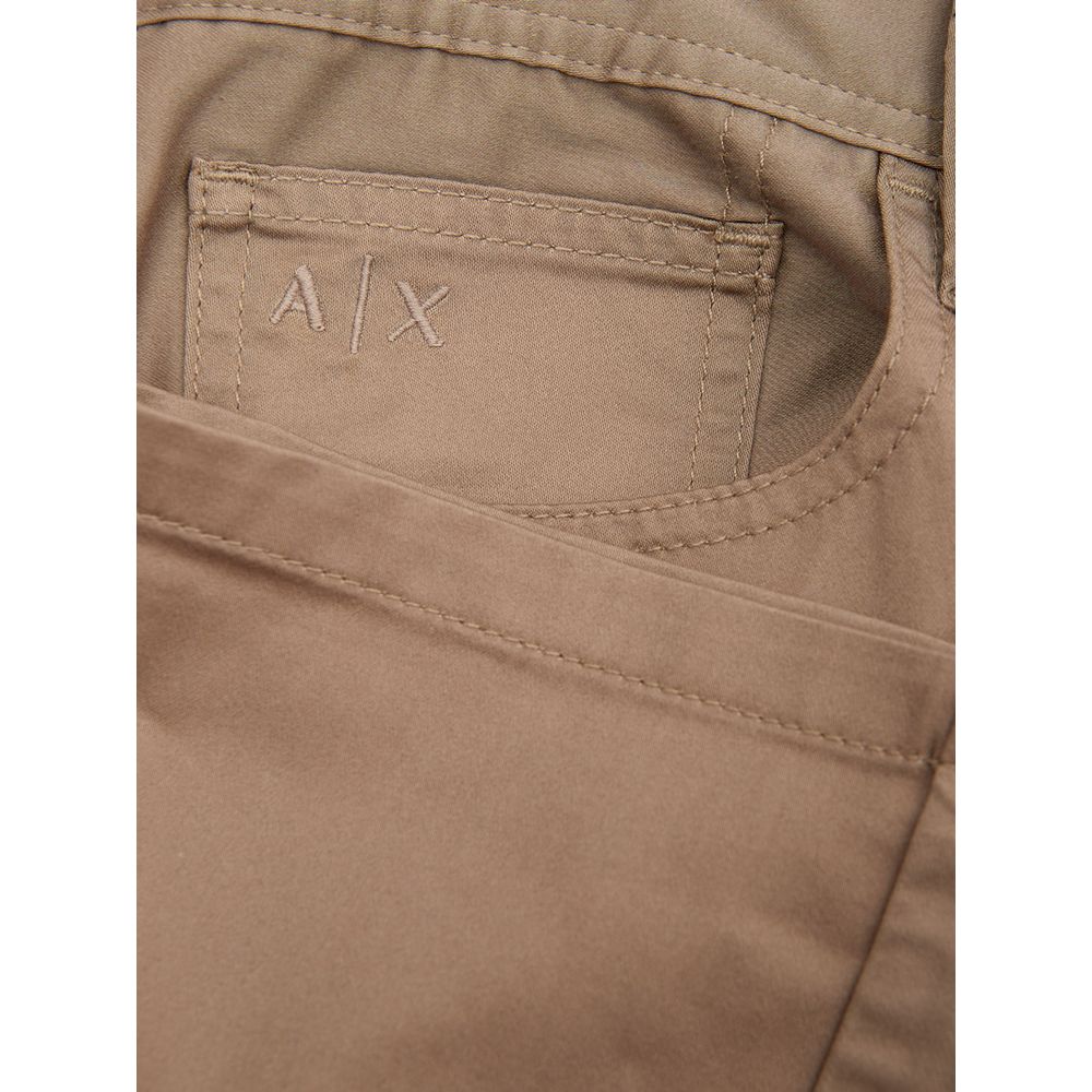 Коричневі бавовняні джинси та штани Armani Exchange