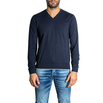 Синя бавовняна футболка Armani Exchange