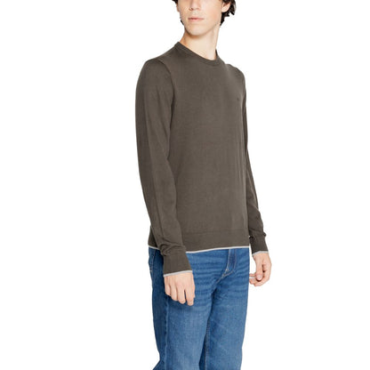 Зелена бавовняна футболка Armani Exchange