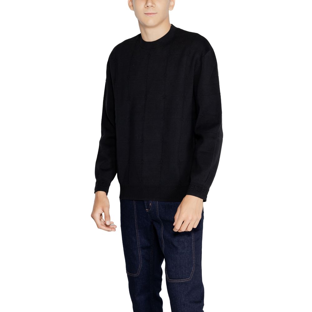 Чорна бавовняна футболка Armani Exchange