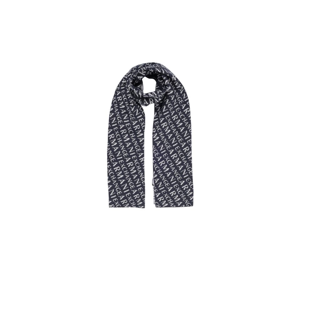 Синій поліамідний шарф Armani Exchange