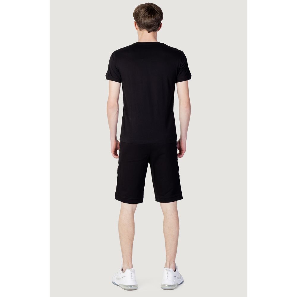 Чорний бавовняний спортивний костюм EA7 Emporio Armani