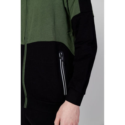 Зелений бавовняний спортивний костюм EA7 Emporio Armani