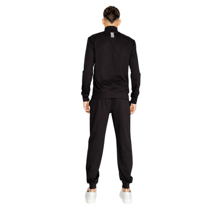 Чорний бавовняний спортивний костюм EA7 Emporio Armani