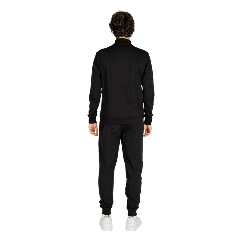 Чорний бавовняний спортивний костюм EA7 Emporio Armani