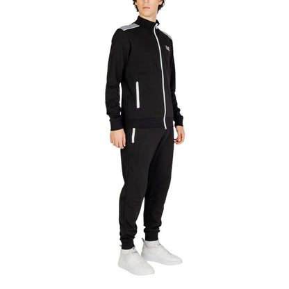 Чорний бавовняний спортивний костюм EA7 Emporio Armani
