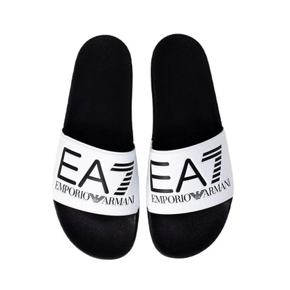 Чорно-білі поліетиленові сандалі EA7 Emporio Armani