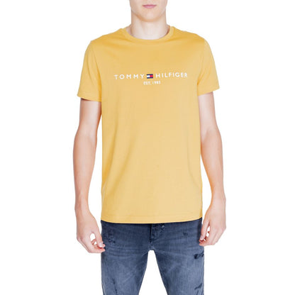 Жовта бавовняна футболка Tommy Hilfiger