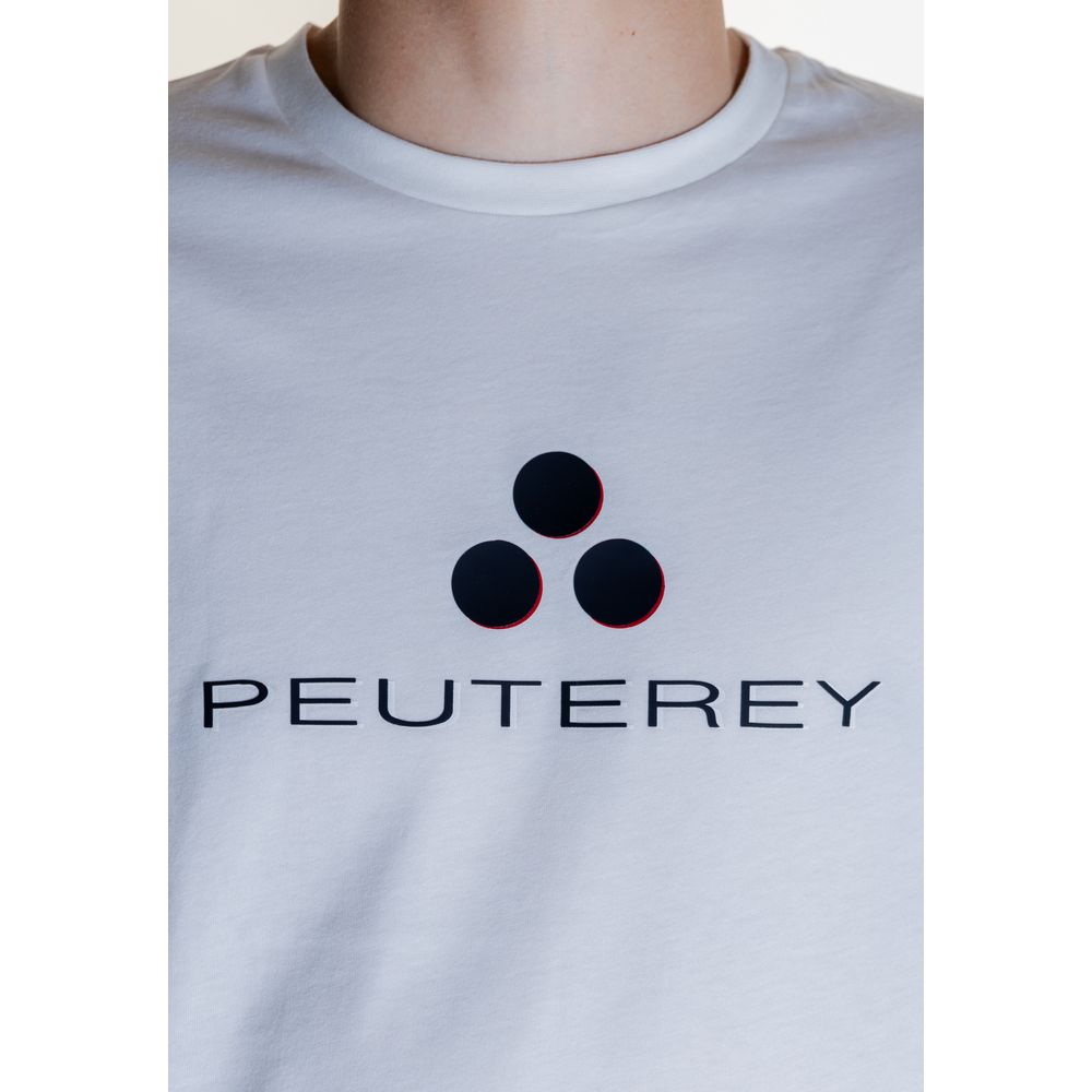 Біла бавовняна футболка Peuterey