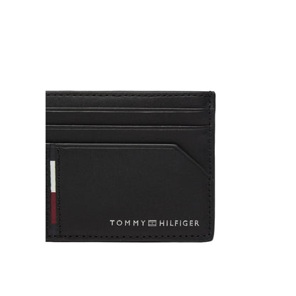 Чорний шкіряний гаманець Tommy Hilfiger