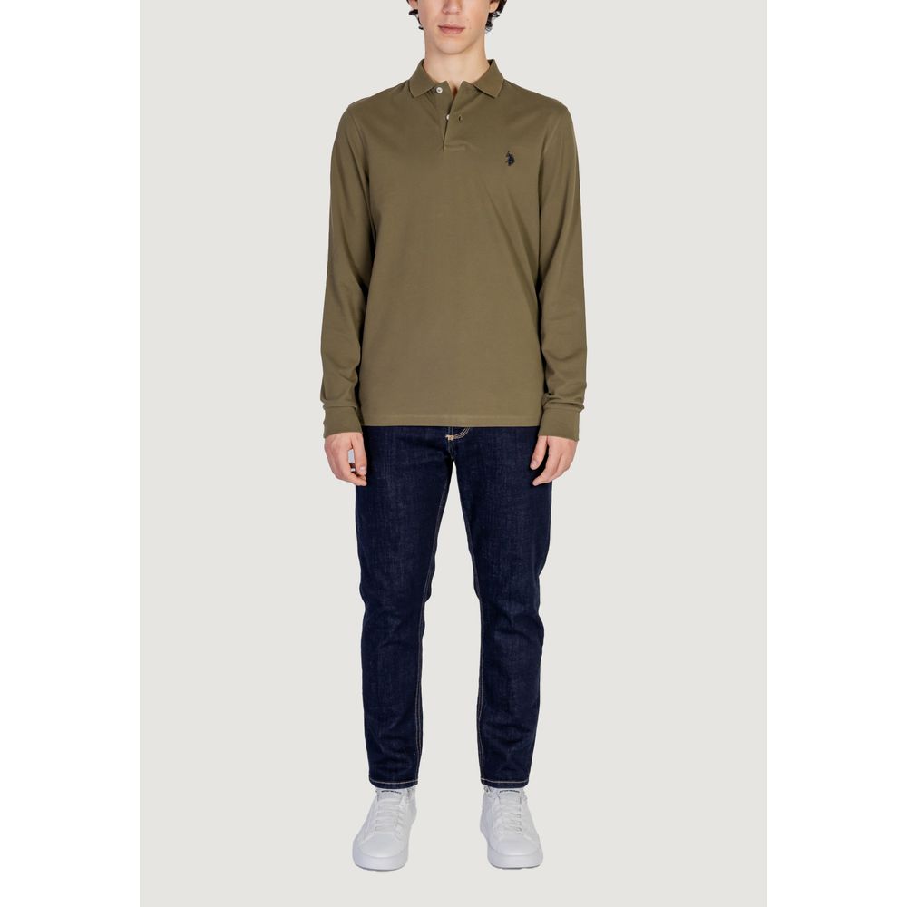 US POLO ASSN. Зелена бавовняна футболка