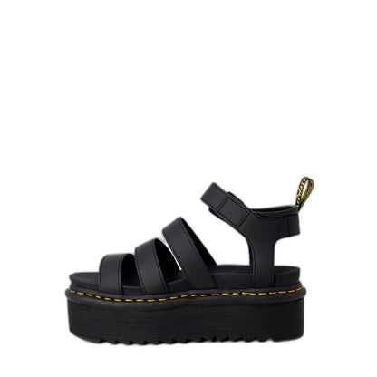Чорні шкіряні туфлі на плоскому ходу Dr. Martens