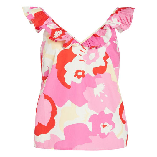 Рожеві бавовняні топи та футболка Vila Clothes