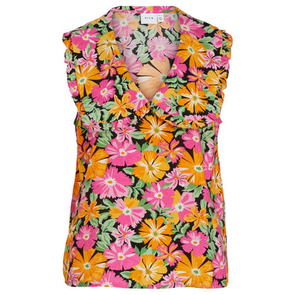 Рожеві топи та футболка з поліестеру Vila Clothes