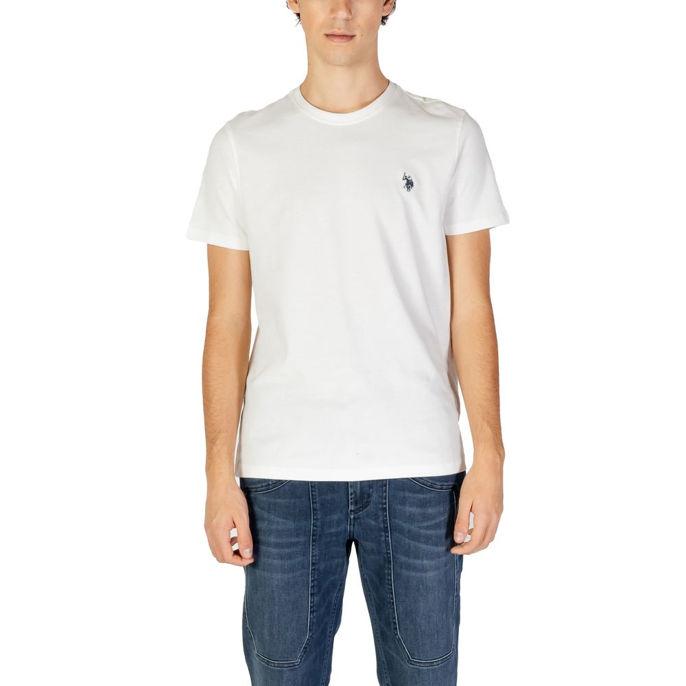 US POLO ASSN. Біла бавовняна футболка