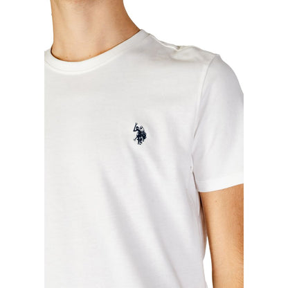 US POLO ASSN. Біла бавовняна футболка