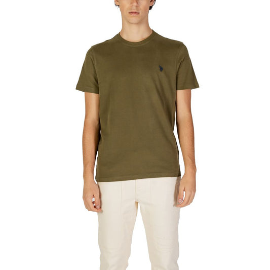 US POLO ASSN. Зелена бавовняна футболка
