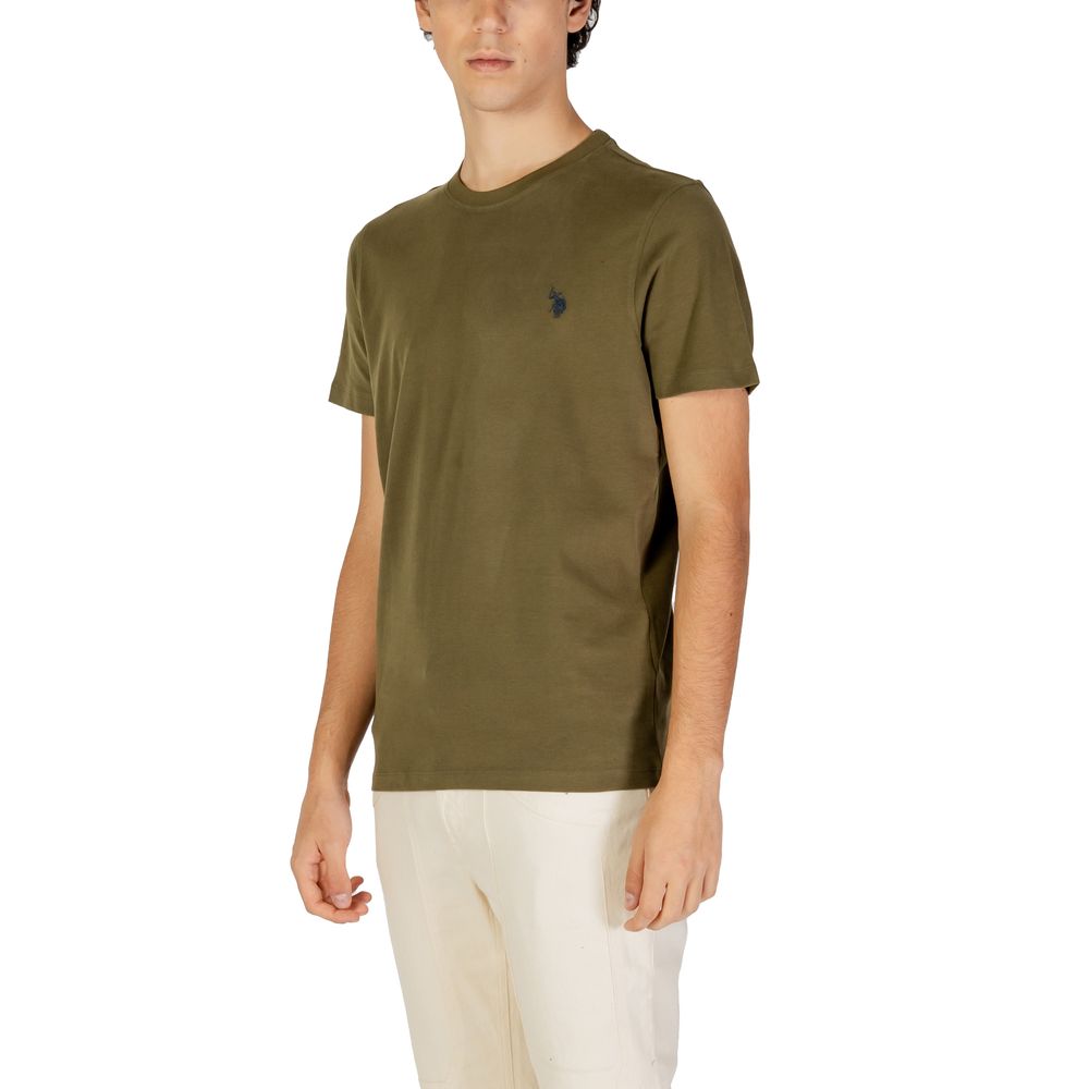 US POLO ASSN. Зелена бавовняна футболка
