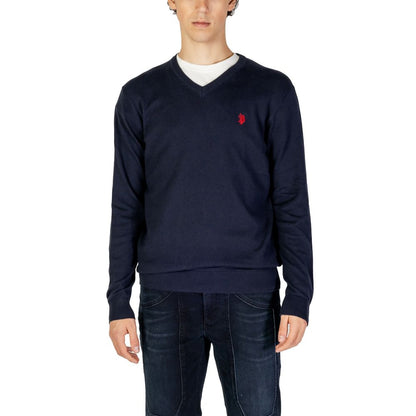 US POLO ASSN. Синій бавовняний светр