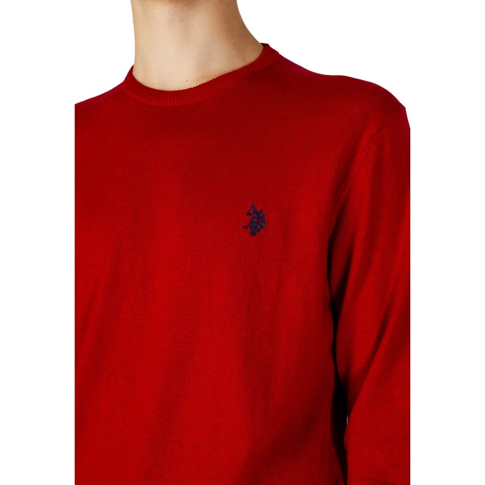 US POLO ASSN. Червоний бавовняний светр