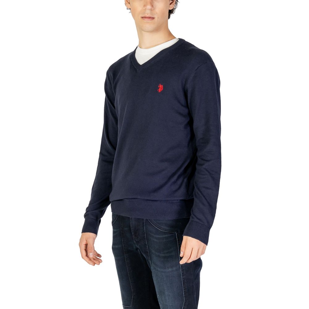 US POLO ASSN. Синій бавовняний светр