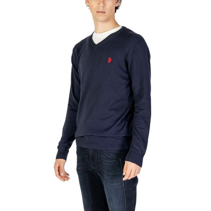 US POLO ASSN. Синій бавовняний светр