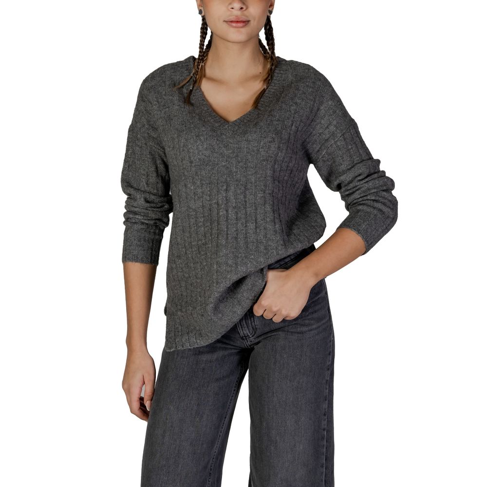Сірий акриловий светр Vila Clothes