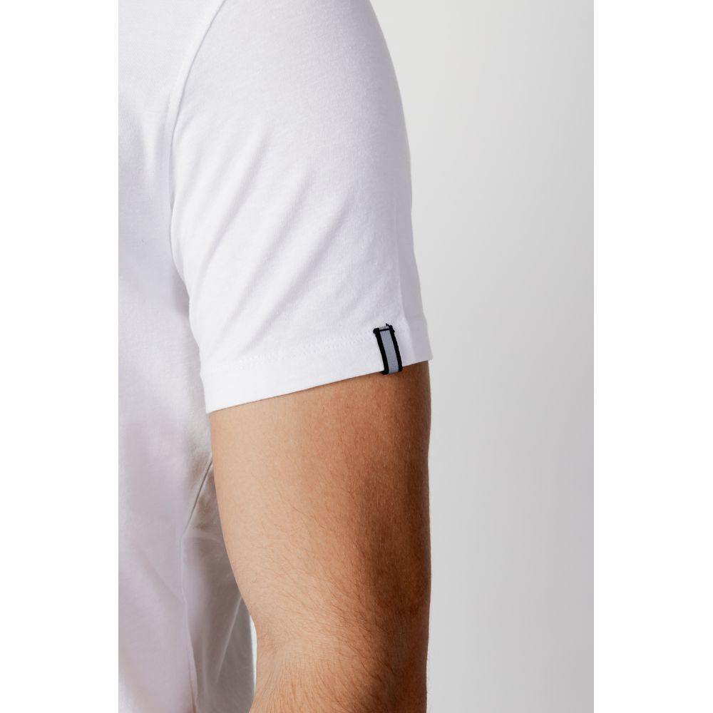 US POLO ASSN. Біла бавовняна футболка