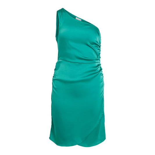 Зелена поліестерова сукня Vila Clothes