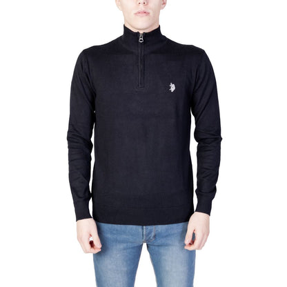 US POLO ASSN. Чорний бавовняний светр