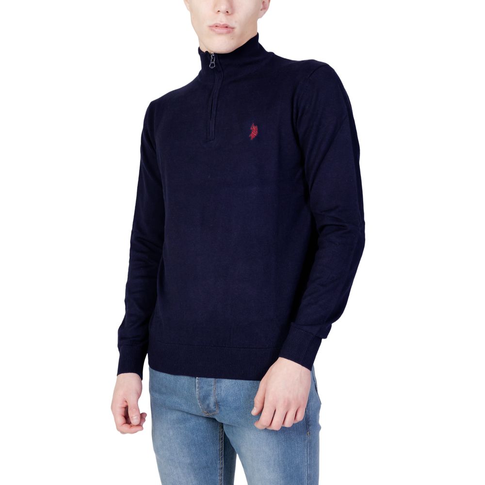 US POLO ASSN. Синій бавовняний светр