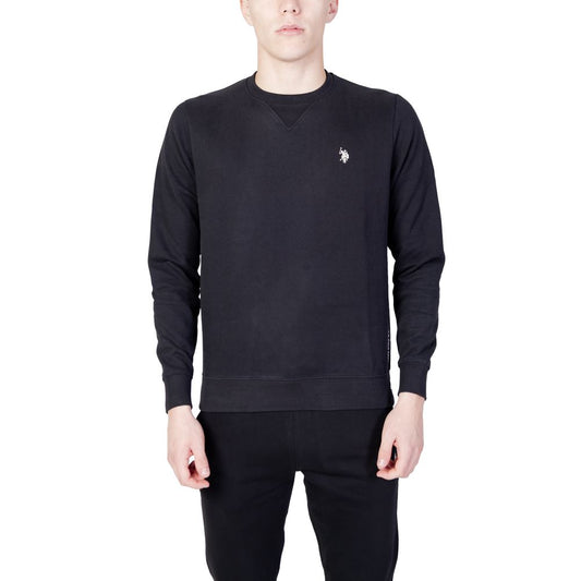 US POLO ASSN. Чорний бавовняний светр