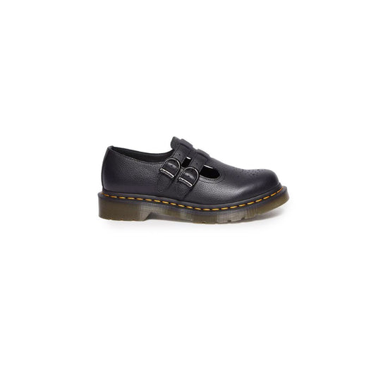 Чорні шкіряні туфлі на плоскому ходу Dr. Martens