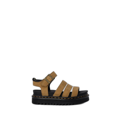 Бежеві шкіряні сандалі Dr. Martens