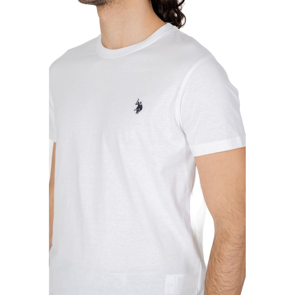 US POLO ASSN. Біла бавовняна футболка