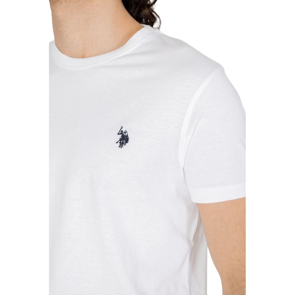 US POLO ASSN. Біла бавовняна футболка