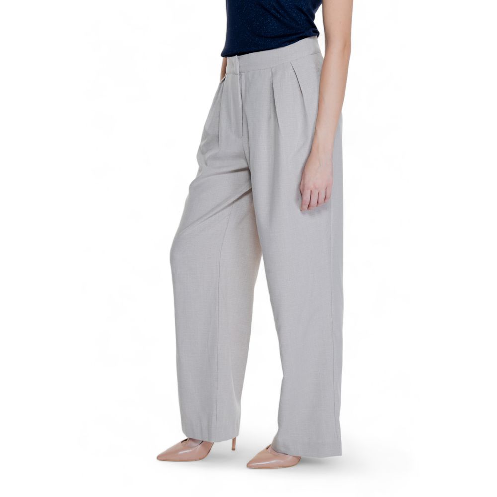 Бежеві джинси та штани з поліестеру Vila Clothes