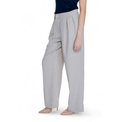 Бежеві джинси та штани з поліестеру Vila Clothes