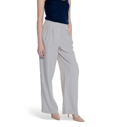 Бежеві джинси та штани з поліестеру Vila Clothes