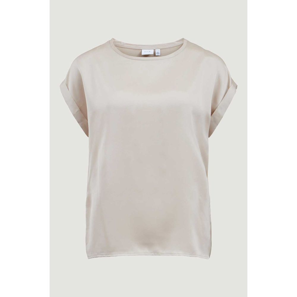 Золоті бавовняні топи та футболки Vila Clothes