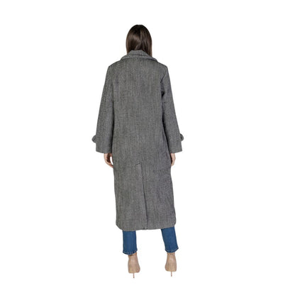 Vila Clothes Чорні поліестерові куртки та пальто