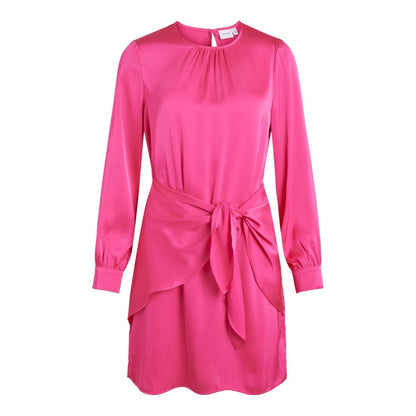 Рожева сукня з поліестеру Vila Clothes