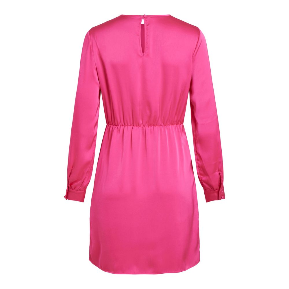 Рожева сукня з поліестеру Vila Clothes