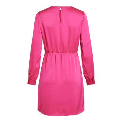 Рожева сукня з поліестеру Vila Clothes