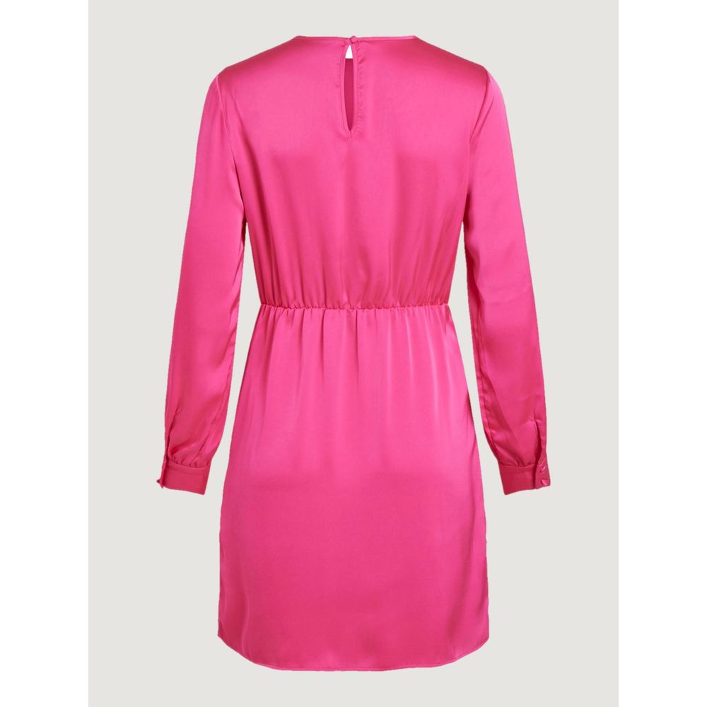 Рожева сукня з поліестеру Vila Clothes