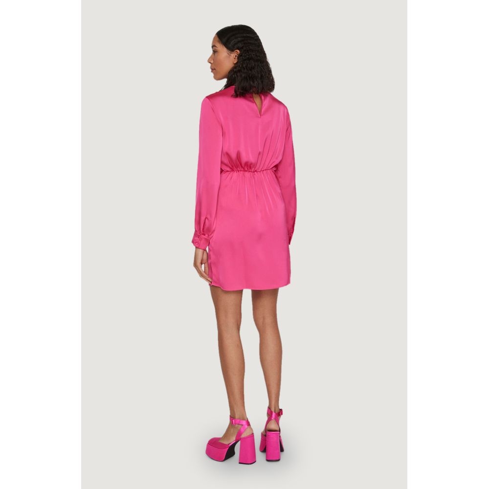 Рожева сукня з поліестеру Vila Clothes