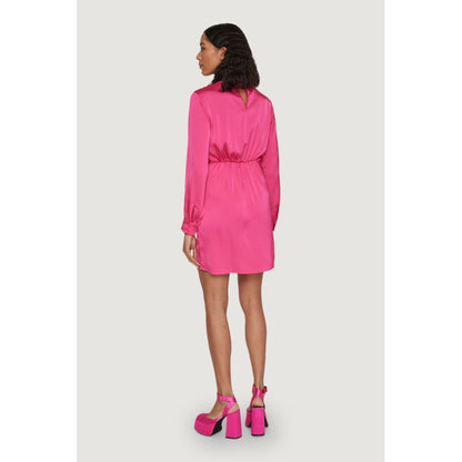 Рожева сукня з поліестеру Vila Clothes