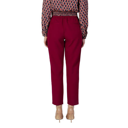 Джинси та штани з поліестеру Vila Clothes Bordeaux